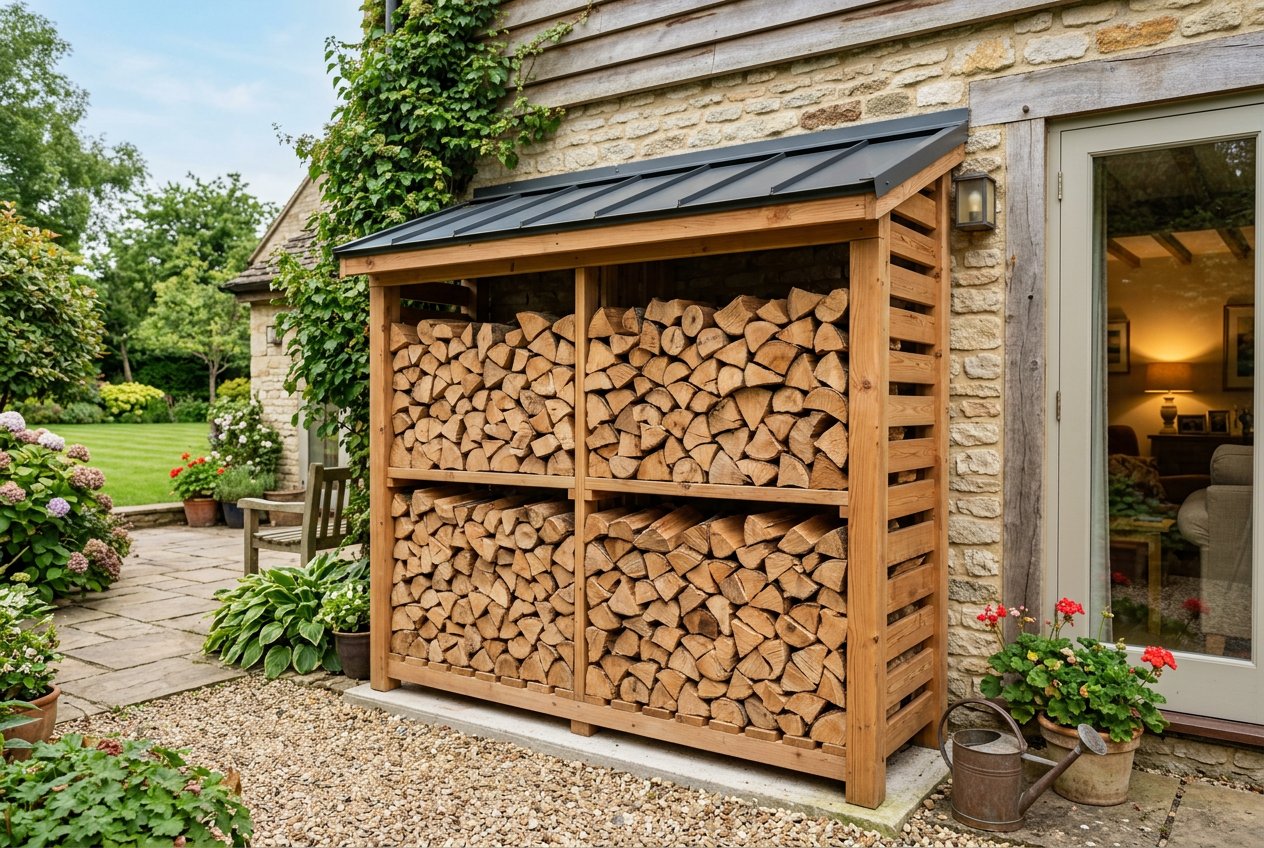 Укладка в поленницу за час